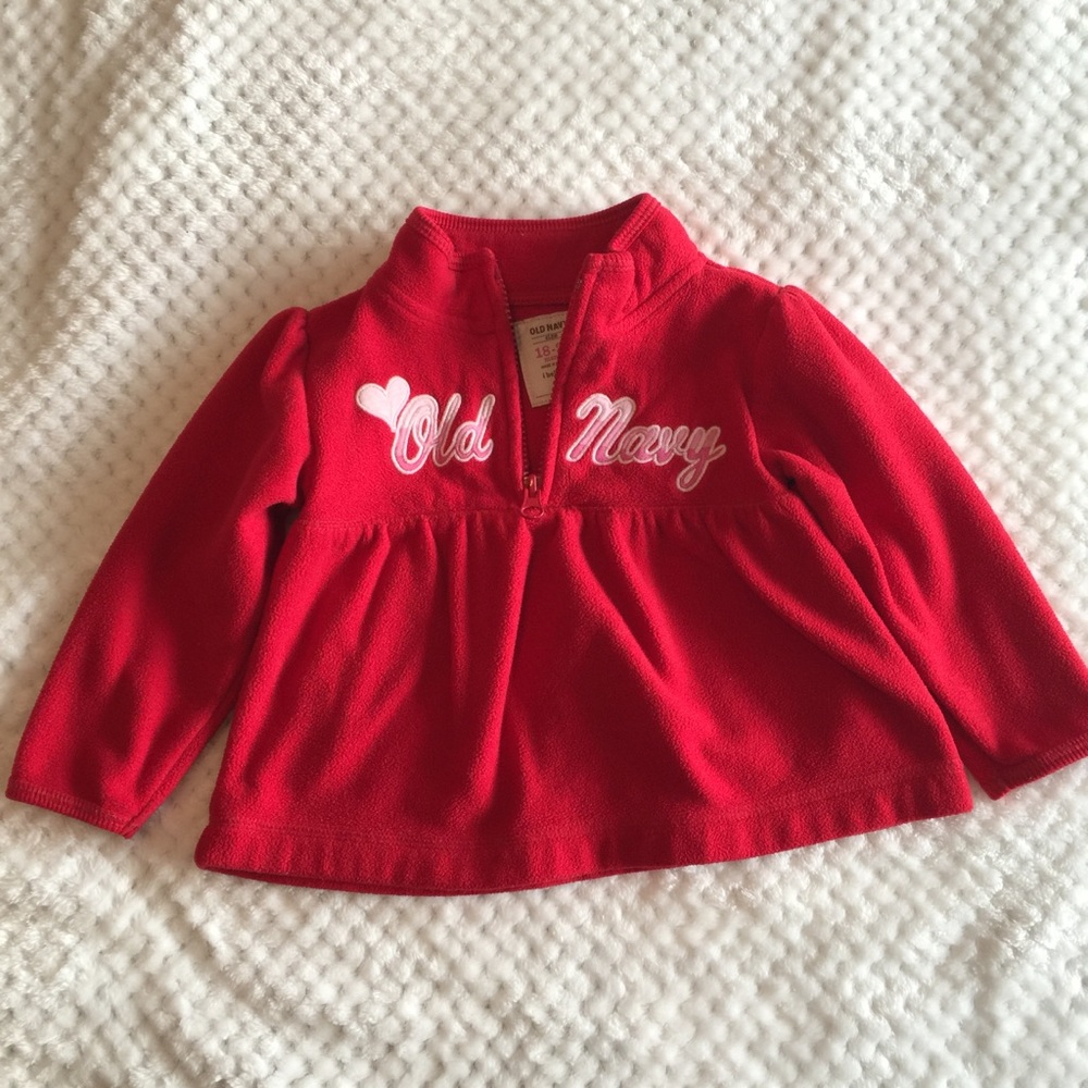 Old Navy fleece sweater. 18-24 months.